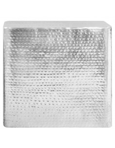 Tavolini da Salotto 2 pz Argento in Alluminio