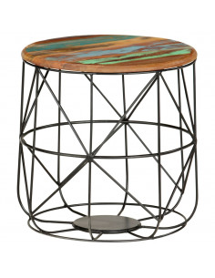 Tavolini da Caffè 2 pz in Legno Massello di Recupero