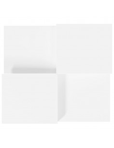 Tavolini da Salotto 2 pz Bianchi in Legno Multistrato