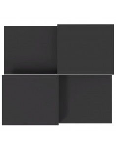 Tavolini da Salotto 2 pz Grigi in Legno Multistrato