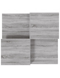 Tavolini da Salotto 2 pz Grigio Sonoma in Legno Multistrato