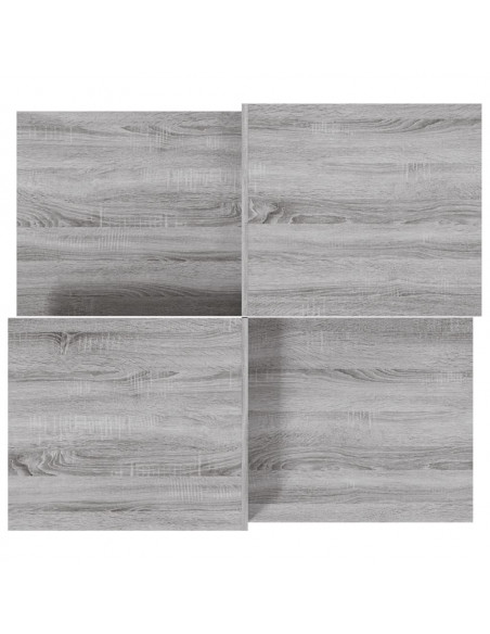 Tavolini da Salotto 2 pz Grigio Sonoma in Legno Multistrato