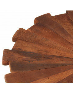 Tavolini da Salotto 2pz in Legno Massello di Recupero e Ferro