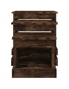 Tavolini da Salotto 3 pz Rovere Fumo in Legno Multistrato