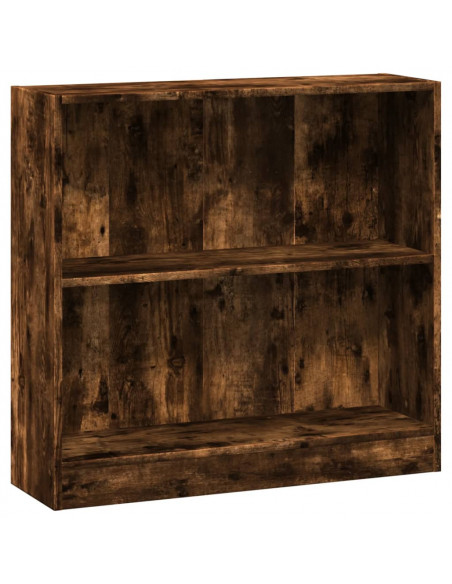 Libreria Rovere Fumo 80x24x76 cm in Legno Multistrato