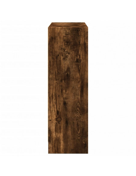 Libreria Rovere Fumo 80x24x76 cm in Legno Multistrato
