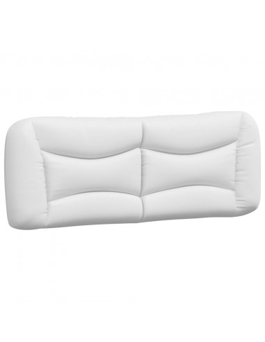 Letto con Materasso Bianco 140x190 cm in Similpelle