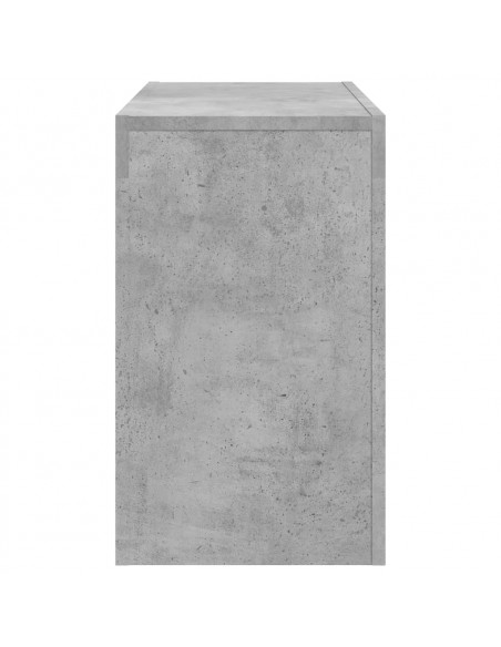 Tavolini da Salotto Impilabili 3pz Grigio Cemento in Truciolato