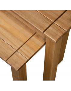 Tavolini Impilabili 2 pz in Legno Massello di Pino Panama