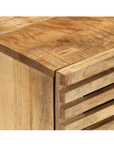 Credenza 60x34x75 cm in Legno Massello di Mango Grezzo