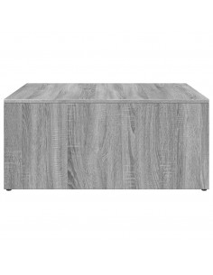 Tavolini Impilabili 2pz Grigio Sonoma in Multistrato e Metallo