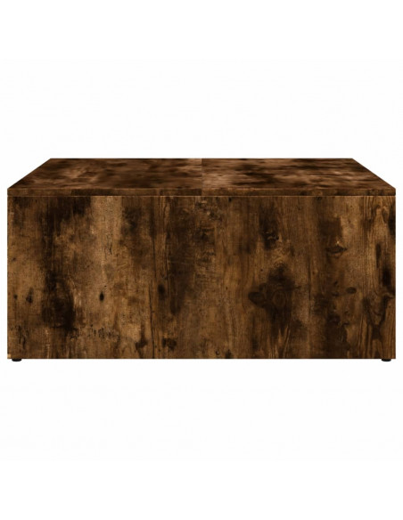 Tavolini Impilabili 2pz Rovere Fumo Legno Multistrato e Metallo