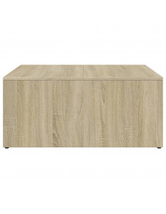 Tavolini Impilabili 2pz Rovere Sonoma in Multistrato e Metallo