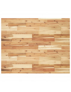 Piano Scrivania a Olio 100x80x4 cm Legno Massello Acacia 2
