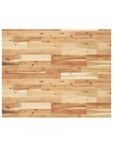 Piano Scrivania a Olio 100x80x4 cm Legno Massello Acacia