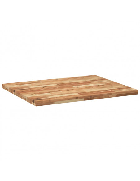 Piano Scrivania a Olio 100x80x4 cm Legno Massello Acacia