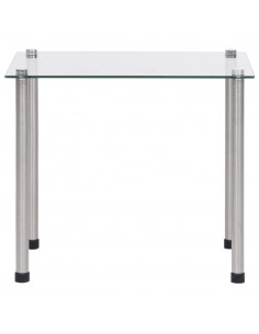 Tavolini Impilabili 3 pz in Vetro Temperato Trasparente