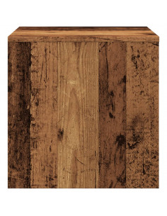 Tavolini Impilabili 3 pz Legno Antico in Legno Multistrato