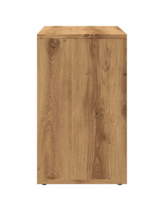 Tavolini Impilabili 3 pz Rovere Artigianale Legno Multistrato