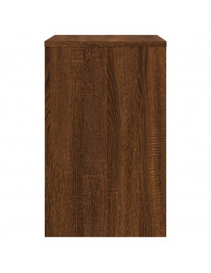 Tavolini Impilabili 3 pz Rovere Marrone in Legno Multistrato