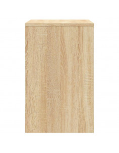 Tavolini Impilabili 3 pz Rovere Sonoma in Legno Multistrato