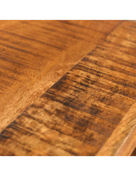 Tavolini Impilabili Set 3 pz in Legno Massello di Mango