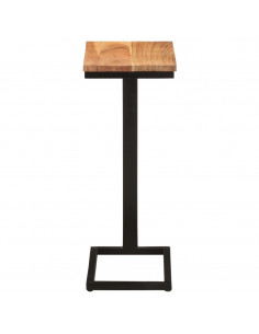 Tavolini Laterali 2 pz 31,5x24,5x64,5 cm Massello d'Acacia