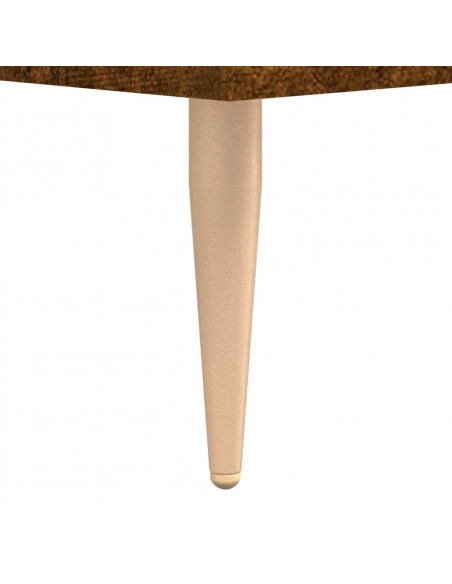 Tavolini Salotto 2 pz Rovere Fumo 50x50x40cm Legno Multistrato