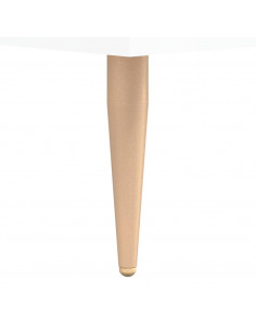 Tavolini Salotto 2pz Bianco Lucido 50x50x40cm Legno Multistrato