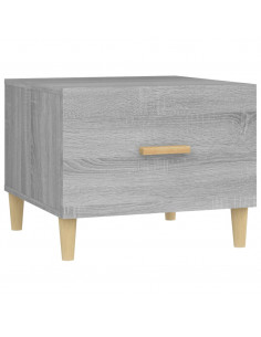 Tavolini Salotto 2pz Grigio Sonoma 50x50x40cm Legno Multistrato