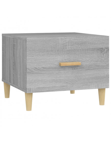 Tavolini Salotto 2pz Grigio Sonoma 50x50x40cm Legno Multistrato