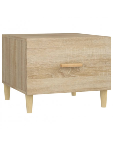 Tavolini Salotto 2pz Rovere Sonoma 50x50x40cm Legno Multistrato