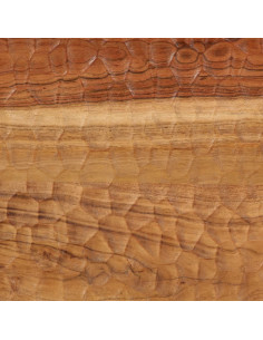 Tavolino 100x54x40 cm in Legno Massello di Acacia