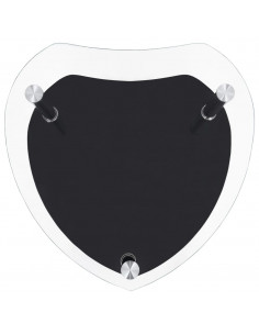 Tavolino 2 Livelli Trasparente Nero 38x38x50 cm Vetro Temperato