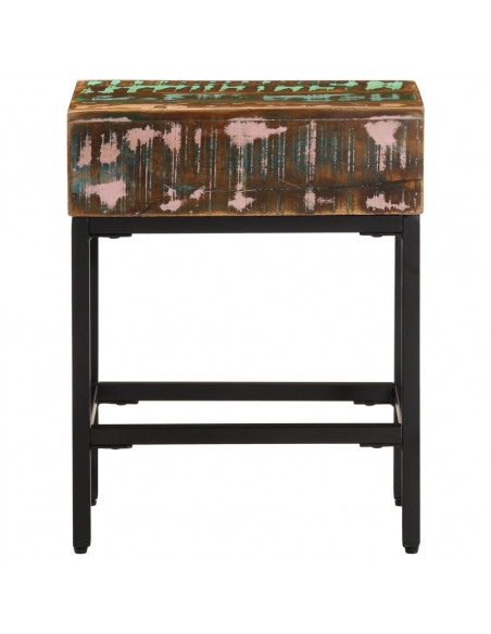 Tavolino 40x30x51 cm in Legno Massello di Recupero