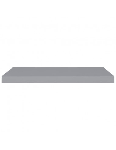 Scaffale a Parete Grigio 80x23,5x3,8 cm in MDF