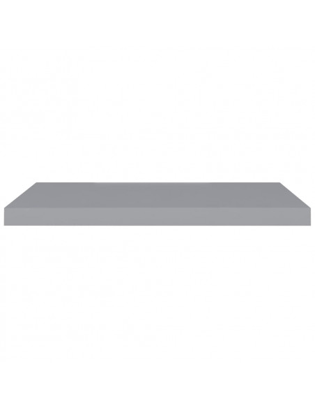 Scaffale a Parete Grigio 80x23,5x3,8 cm in MDF