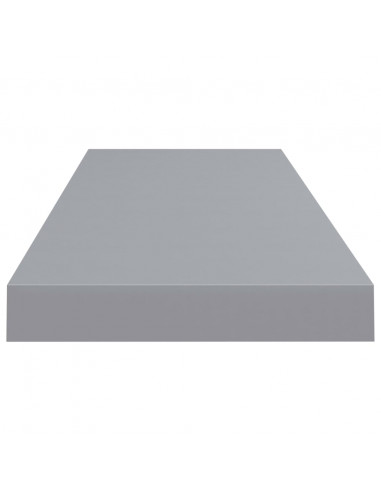 Scaffale a Parete Grigio 80x23,5x3,8 cm in MDF