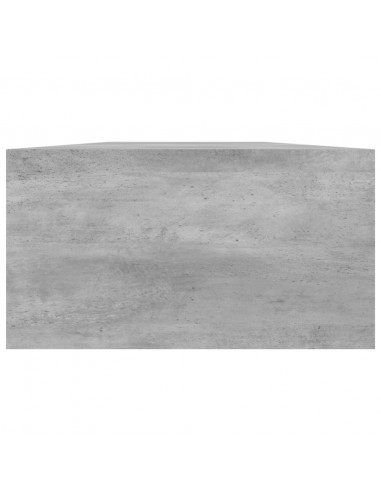 Supporto Monitor Grigio Cemento 100x24x13 cm Legno Multistrato