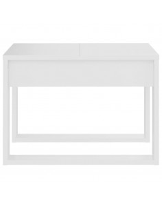 Tavolino Bianco 50x30x50 cm in Legno Multistrato