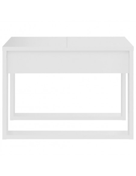 Tavolino Bianco 50x30x50 cm in Legno Multistrato