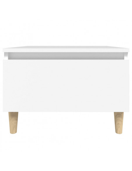 Tavolino Bianco 50x46x35 cm in Legno Multistrato