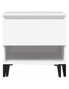 Tavolino Bianco 50x46x50 cm in Legno Multistrato