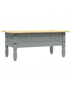 Tavolino Caffé Pino Messicano Corona Range Grigio 100x55x45 cm