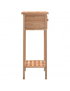 Tavolino con Cassetto 25x25x60 cm Legno Massello di Noce