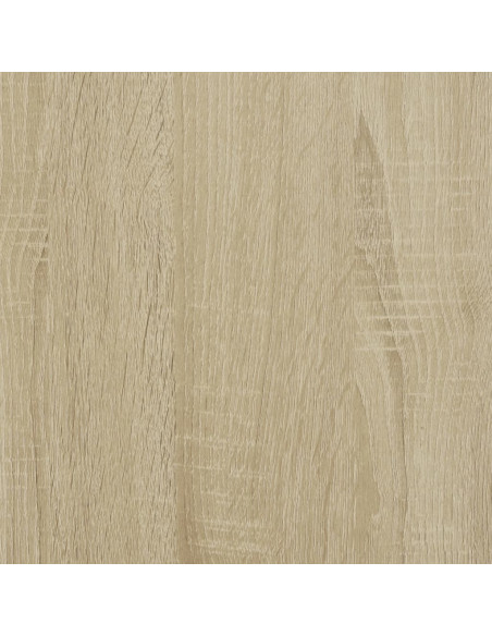 Tavolino con Ruote Rovere Sonoma 91x55x34 cm Legno Multistrato