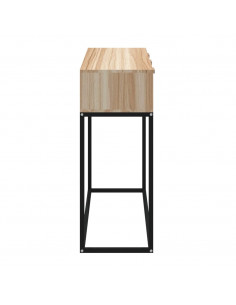 Tavolino Consolle 105x30x75 cm Legno Multistrato e Ferro