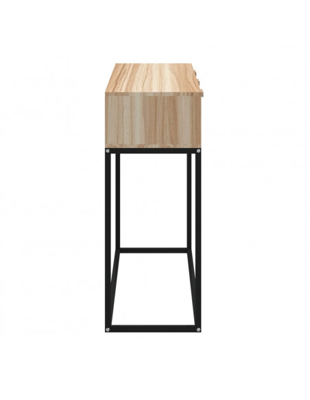 Tavolino Consolle 105x30x75 cm Legno Multistrato e Ferro