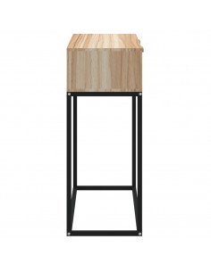 Tavolino Consolle 80x30x75 cm Legno Multistrato e Ferro