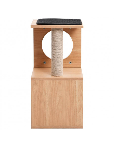 Albero per Gatti con Tappeto Tiragraffi in Sisal 60 cm